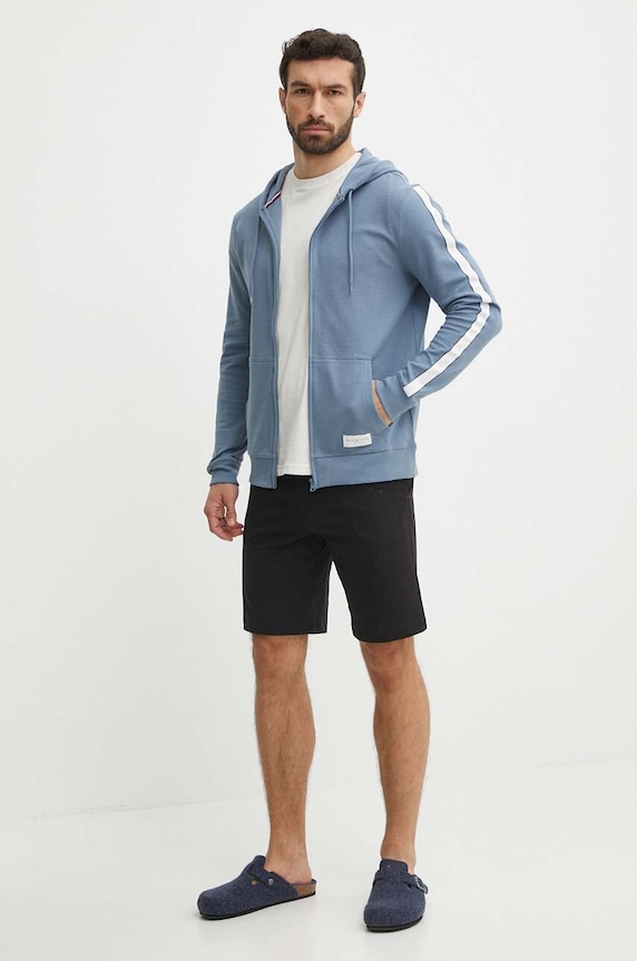 Tommy Hilfiger bluza bawełniana lounge UM0UM03011 niebieski AA00
