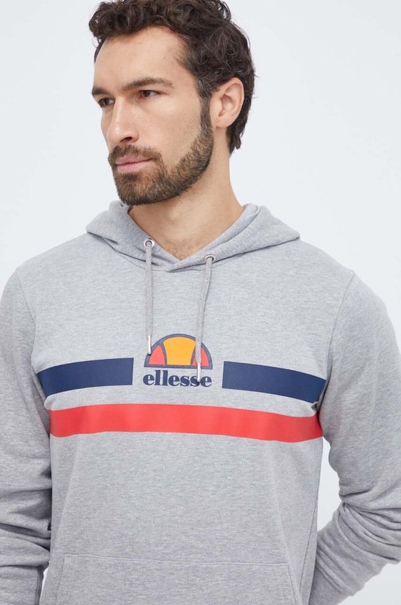 Dukserica Ellesse s kapuljačom siva SHR13709