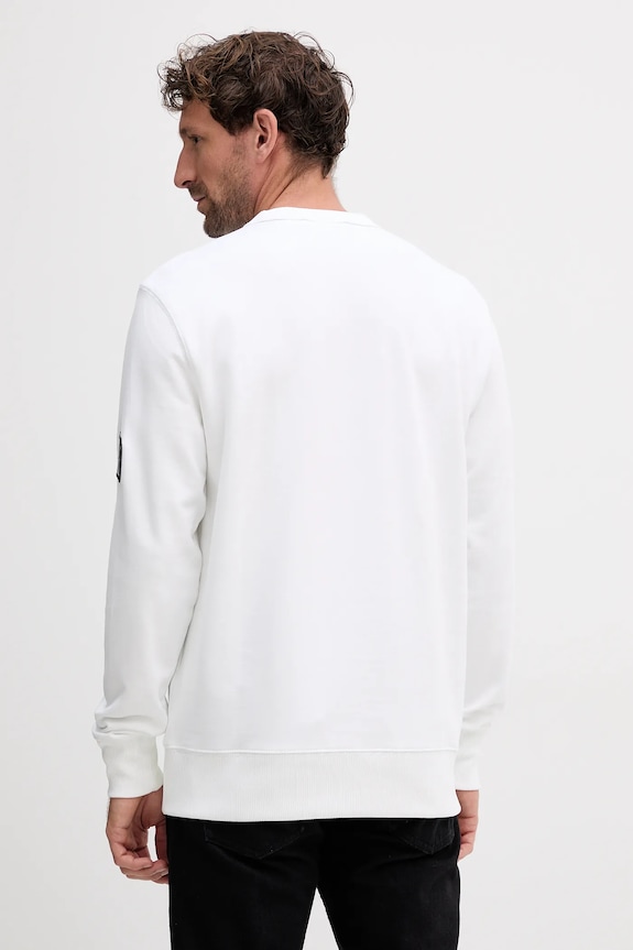 Oblečení Bavlněná mikina Calvin Klein Jeans J30J323426 bílá