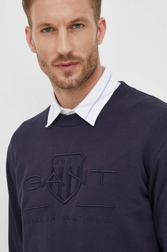 Gant bluza bawełniana granatowy 2036017