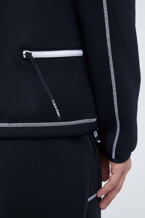 Суичър за трениране Calvin Klein Performance 00GMF3W317 черен