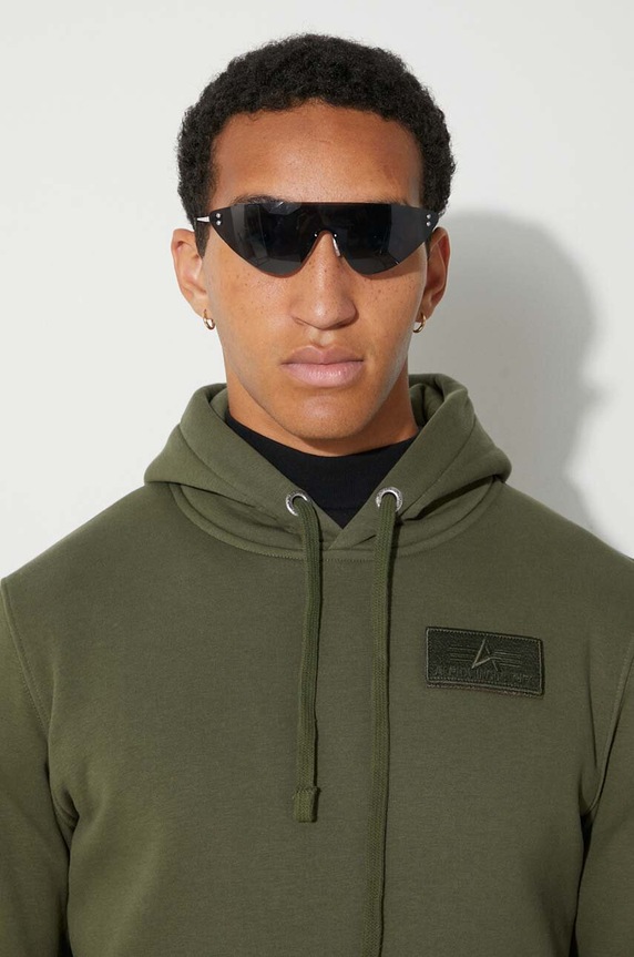 Alpha Industries bluza Red Stripe Hoody 178314.257 zielony
