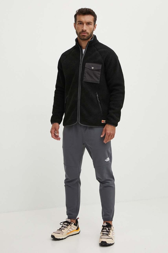 Fjallraven bluza Vardag Pile F84158.550.030 czarny AW25