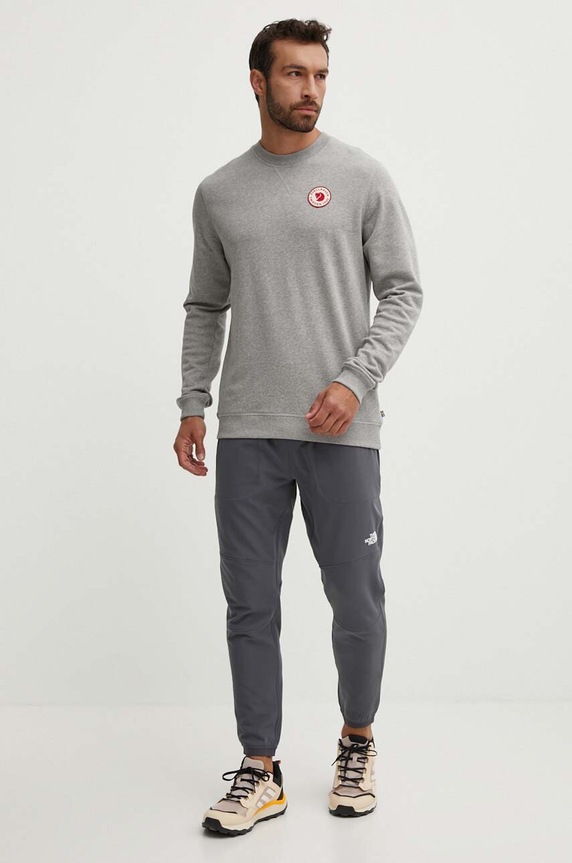 Fjallraven bluza bawełniana 1960 Logo F87163.020.999 szary AW23