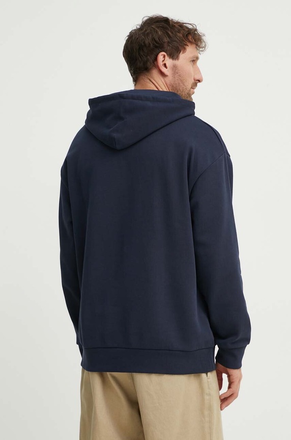 Îmbrăcăminte A.P.C. hanorac de bumbac COFDX.H27833 bleumarin