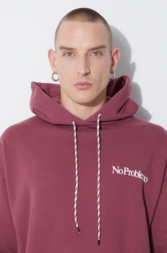 Aries cotton sweatshirt FUAR20017 maroon