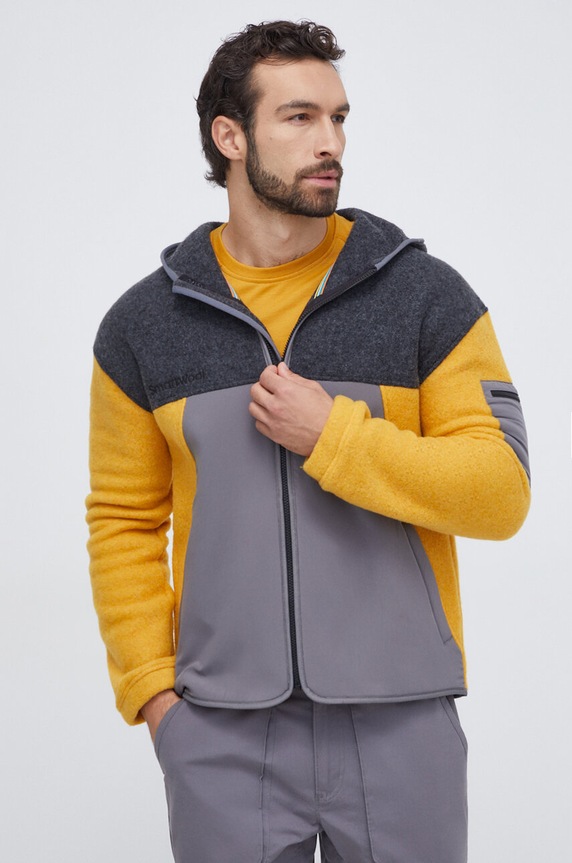 Sportovní mikina Smartwool Hudson s kapucí šedá SW017268