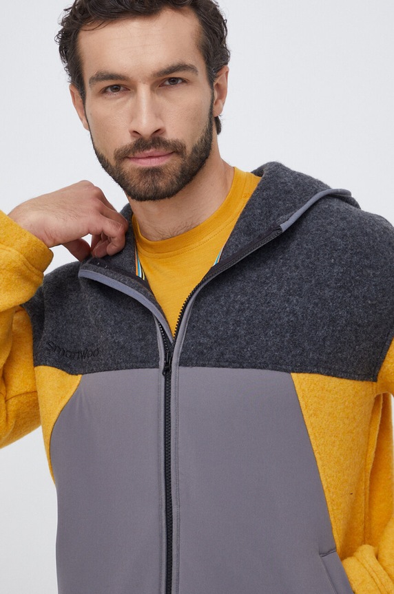 Sportovní mikina Smartwool Hudson šedá SW017268