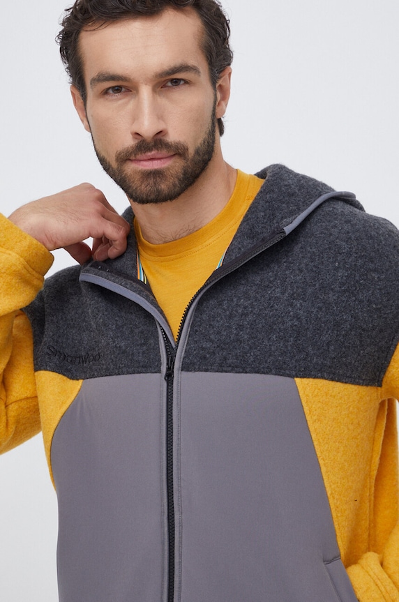 Sportovní mikina Smartwool Hudson šedá SW017268