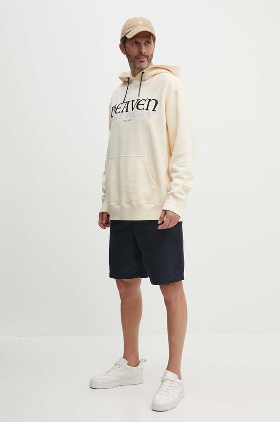 Βαμβακερή μπλούζα Wood Wood 12335603.2493 μπεζ AW23