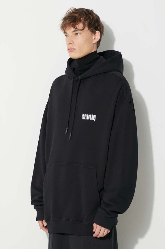 Bavlnená mikina Marcelo Burlon Disco God čierna CMBB106F23FLE0061001