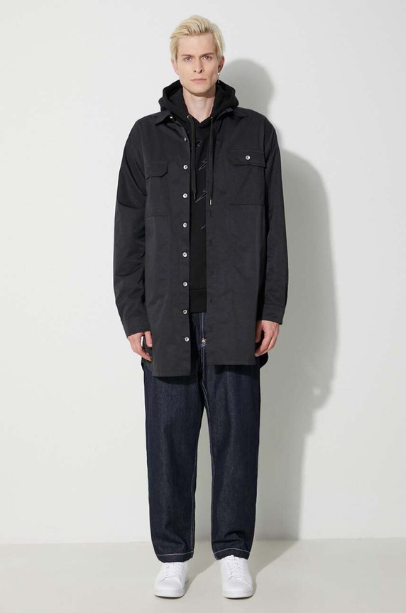 Neil Barett cotton sweatshirt EASY BLOUSON DEGRADE' RAIN BOLTS PBJS224.V519S.1891 black AW23