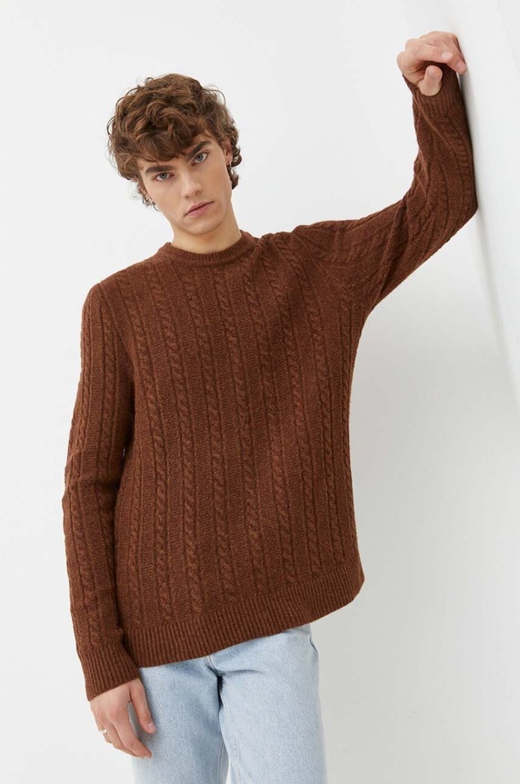 Πουλόβερ Abercrombie & Fitch άλλο καφέ KI120.3247.400