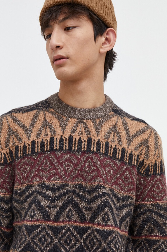 Abercrombie & Fitch sweter brązowy KI120.3268.408