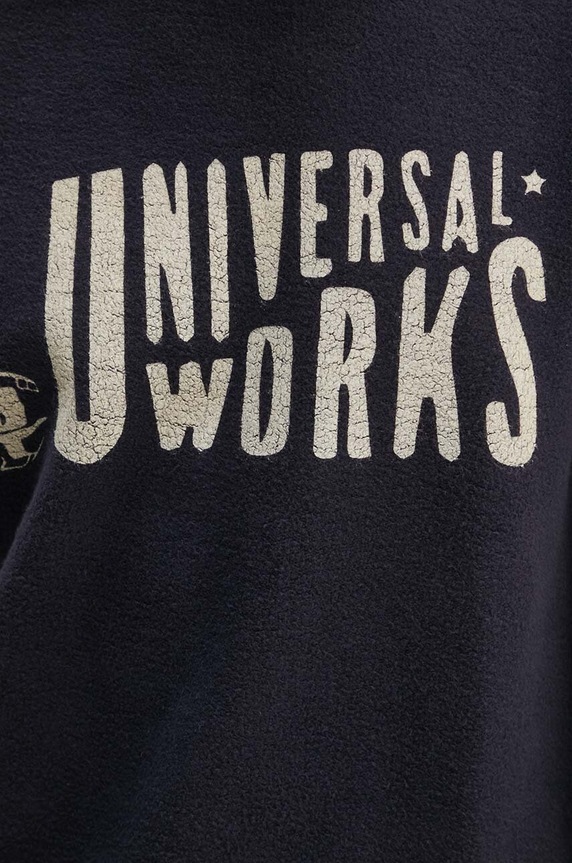 Universal Works pamut melegítőfelső Mystery 29183 sötétkék