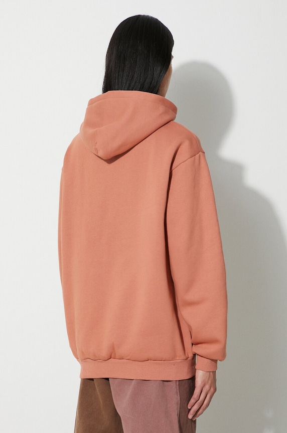 Clothing Butter Goods sweatshirt Teddy Logo Pullover Hood BGQ3231304 orange