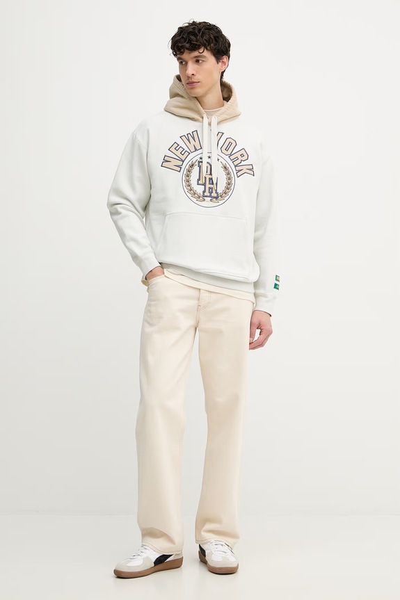 Puma PUMA x RHUIGI Hoodie dukserica od pamuka za muškarce 620889 bež AW23