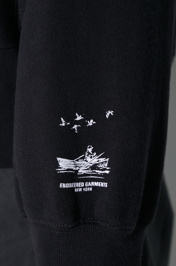 Engineered Garments cotton sweatshirt Raglan Hoodie 23F1B021.NP098