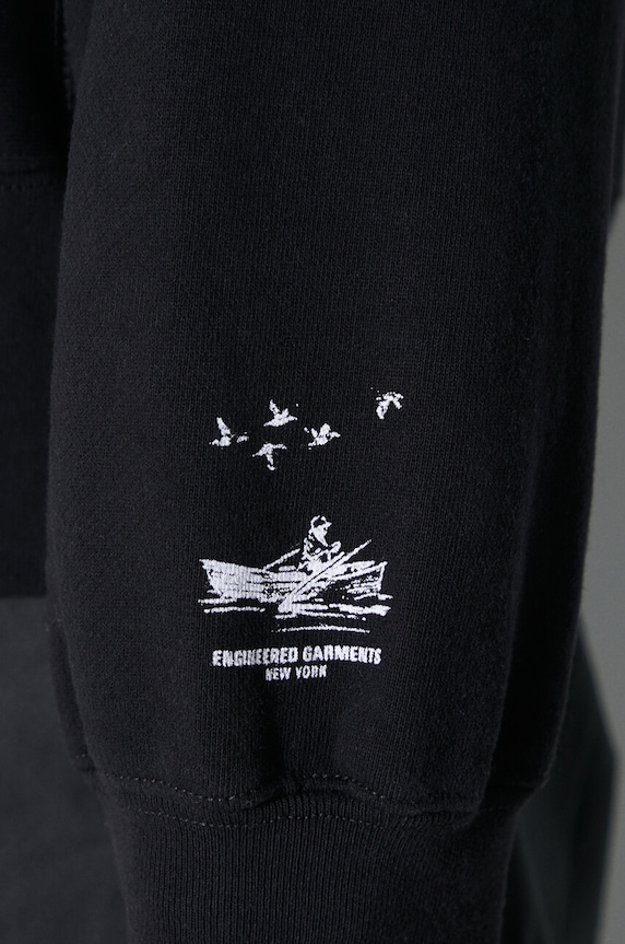 Engineered Garments cotton sweatshirt Raglan Hoodie 23F1B021.NP098