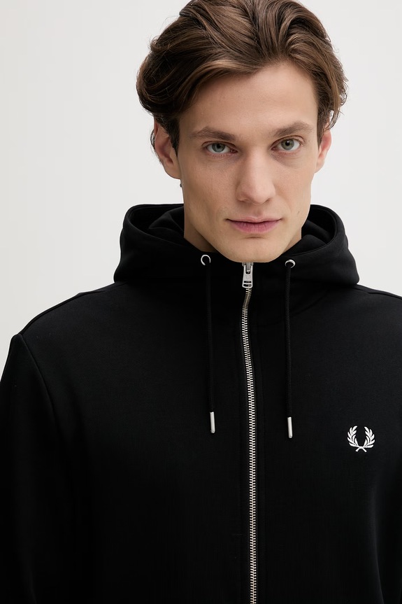 Fred Perry pamut melegítőfelső fekete J7536.198