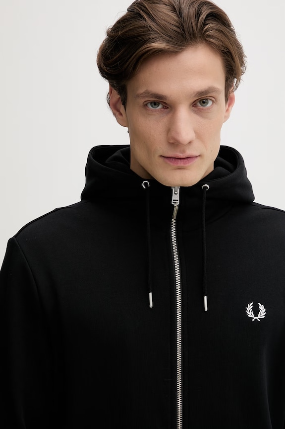 Fred Perry pamut melegítőfelső fekete J7536.198