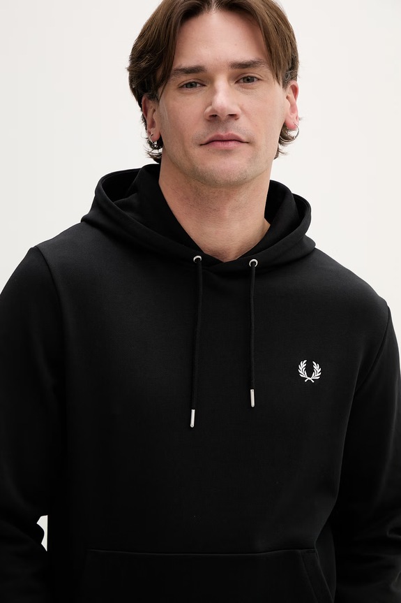 Fred Perry cotton sweatshirt black M2643.102