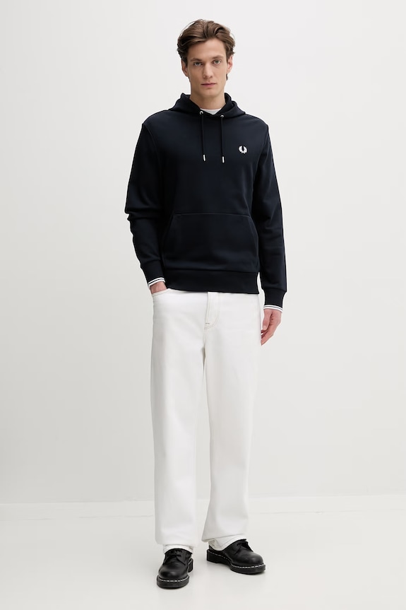 Fred Perry cotton sweatshirt M2643.248 navy AA00