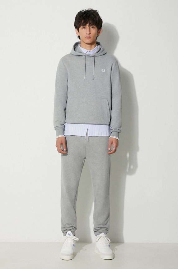 Fred Perry bluza bawełniana M2643.R49 szary AA00