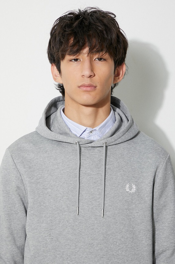 Fred Perry bluza bawełniana M2643.R49 szary