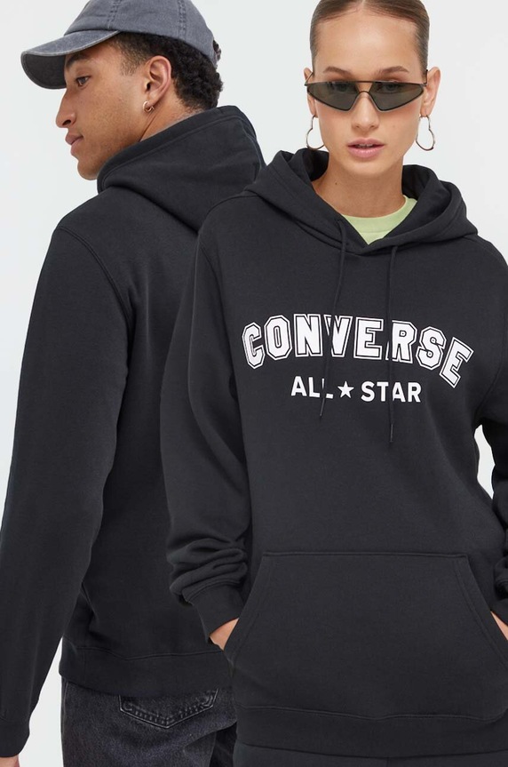 Converse bluza z kapturem czarny 10025411.A01