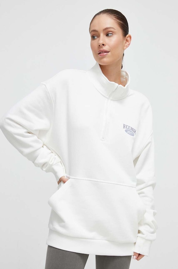 Îmbrăcăminte Reebok Classic hanorac de bumbac 100035524 alb