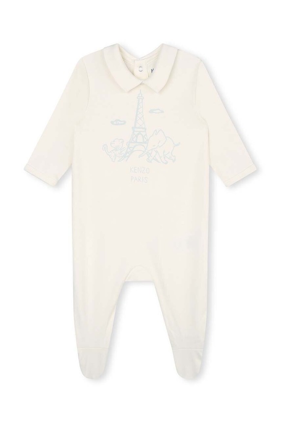 Dziewczynka Kenzo Kids śpioszki bawełniane niemowlęce 2-pack K98144 niebieski