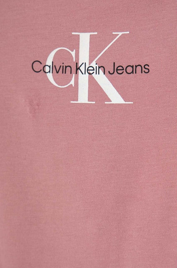Dziewczynka Calvin Klein Jeans body niemowlęce IN0IN00014.9BYX różowy