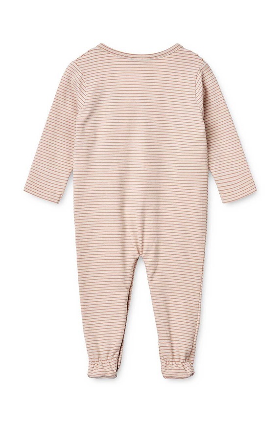 Liewood pajacyk niemowlęcy bawełniany LW17971 pomarańczowy AW23