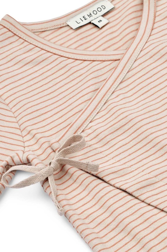 Dziewczynka Liewood pajacyk niemowlęcy bawełniany LW17971 pomarańczowy