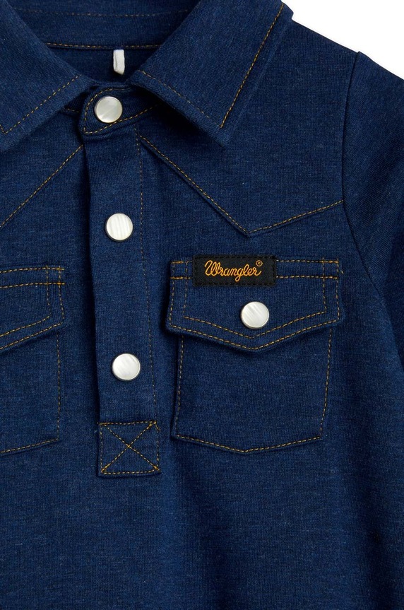 Mini Rodini body neoanto Mini Rodini x Wrangler blu navy 2384010060