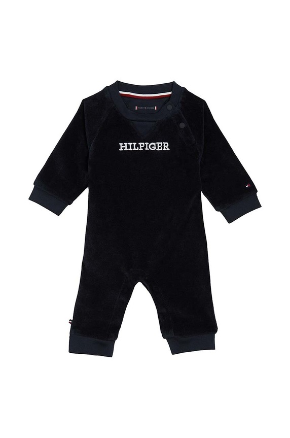 Tommy Hilfiger pajacyk niemowlęcy Produkt niemowlęcy granatowy KN0KN01665.9BYX