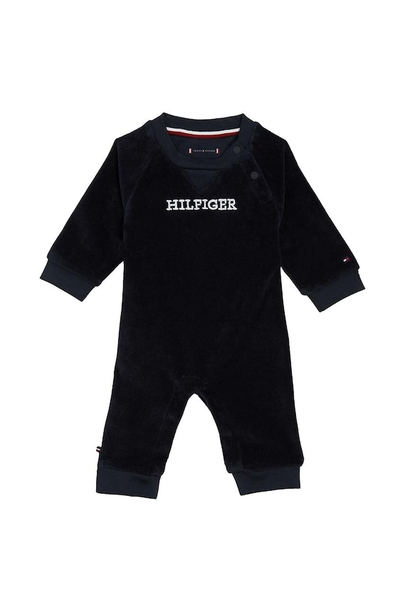 Tommy Hilfiger pajacyk niemowlęcy Produkt niemowlęcy granatowy KN0KN01665.9BYX