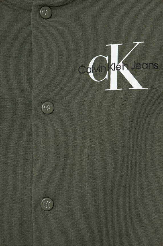 Chłopiec Calvin Klein Jeans pajacyk niemowlęcy IN0IN00136.9BYX zielony