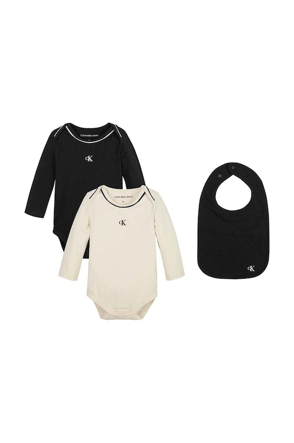Calvin Klein Jeans body niemowlęce 2-pack Produkt niemowlęcy czarny IN0IN00111.9BYX