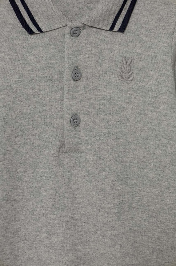 Chłopiec United Colors of Benetton body bawełniane niemowlęce 3CDIAB00F.W.SEASONAL szary