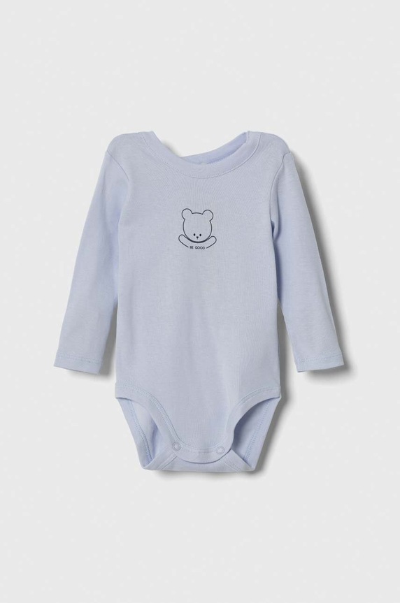 Bavlněné kojenecké body United Colors of Benetton Kojenecký výrobek modrá 3I9WAB00E.W.SEASONAL