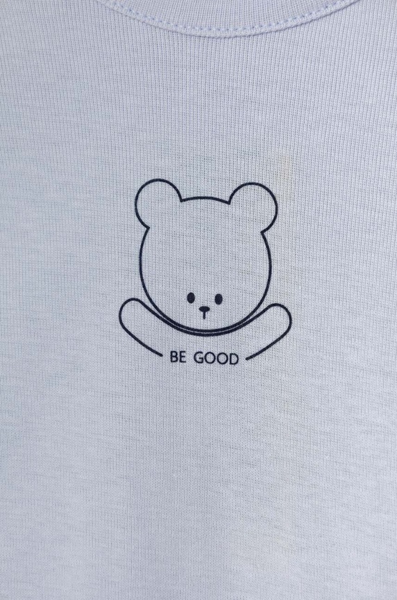 CHLAPEC Bavlněné kojenecké body United Colors of Benetton 3I9WAB00E.W.SEASONAL modrá