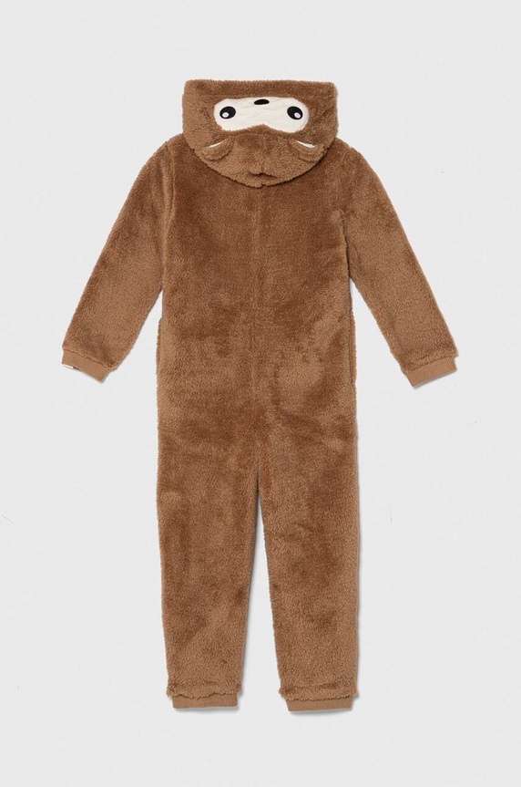 United Colors of Benetton pajacyk dziecięcy 3WK60T01L.G.SEASONAL brązowy AW23