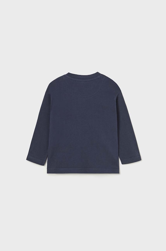 Mayoral longsleeve bawełniany niemowlęcy 2023.3E.Baby.9BYX granatowy AW23