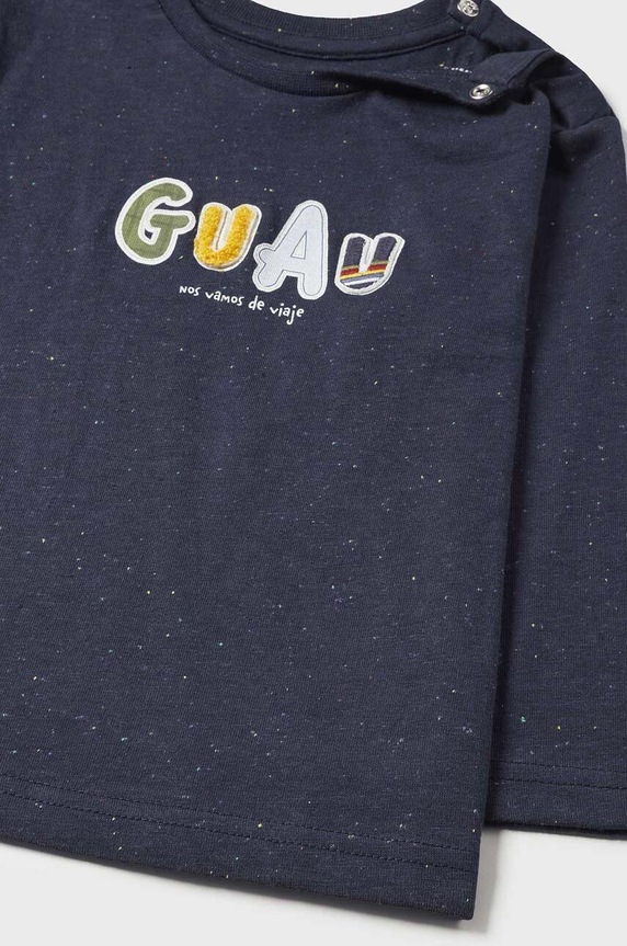 Chłopiec Mayoral longsleeve niemowlęcy 2027.3G.Baby.9BYX granatowy