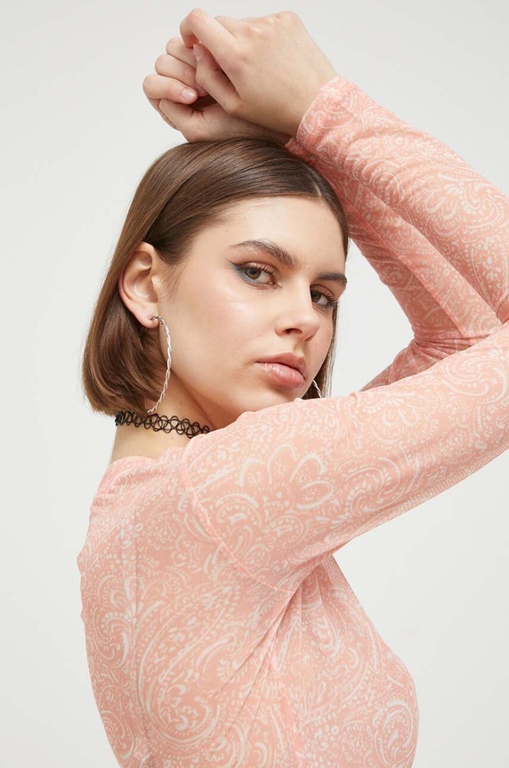 Longsleeve HUGO πορτοκαλί 50495162