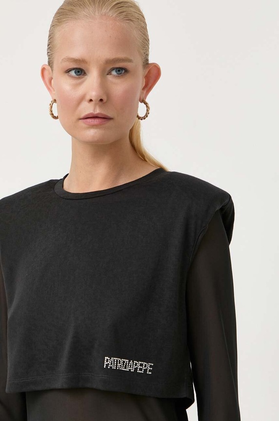 Patrizia Pepe hosszú ujjú fekete 8M1542.J145