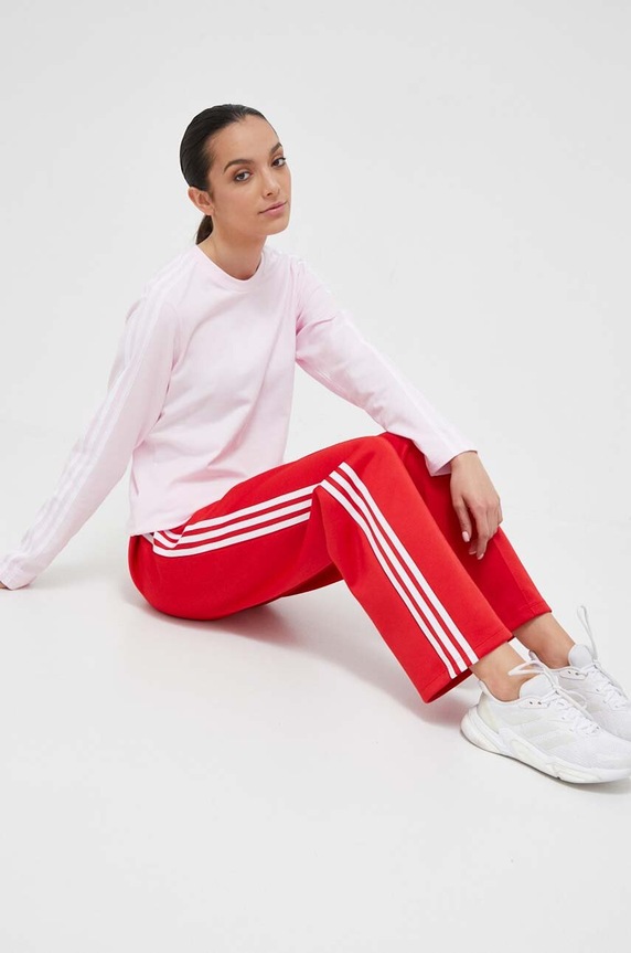 adidas pamut hosszúujjú IB9466 rózsaszín AW23