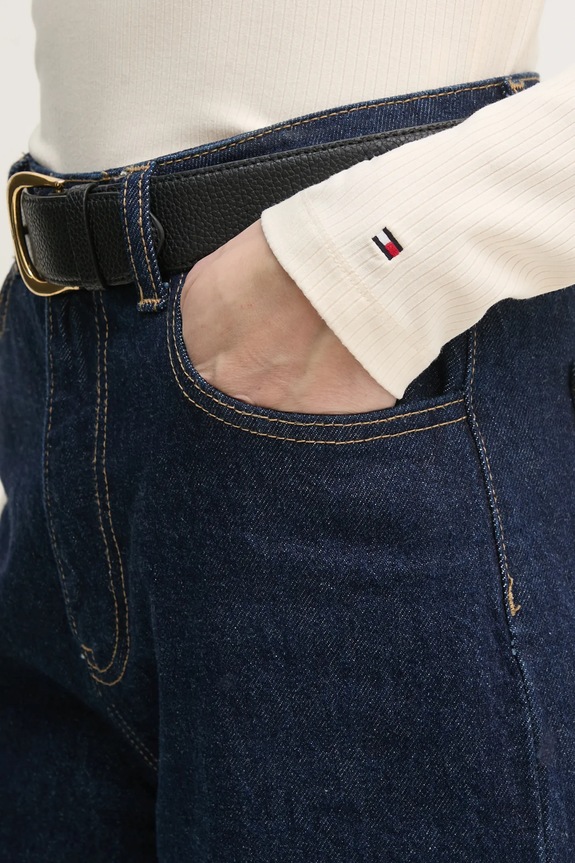 Majica dugih rukava Tommy Hilfiger WW0WW39826 bež